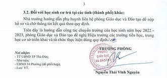 Hồ Sơ Chuyển Trường Bậc Tiểu Học Sinh Giỏi